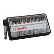 Bosch Set di bit per cacciaviti Robust Line L, extra duri, 18+1pz. 25mm PH PZ Torx