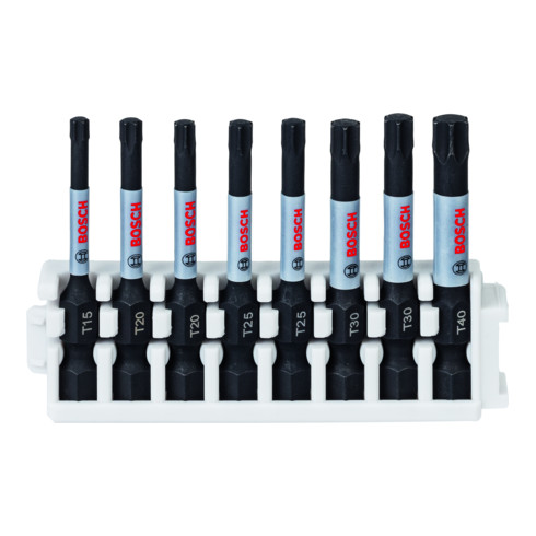 Bosch Set di bit per giravite Professional Impact Control Pick and Click Torx 50 mm 8 pz.