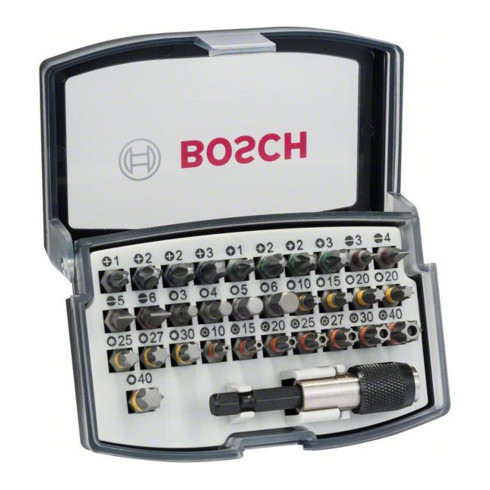 Bosch Set di bit per giraviti PRO, 32 pezzi