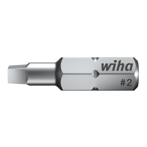 Wiha Set di bit Standard 25mm a guida quadrata 2.3 2-pz. 1/4", in scatola