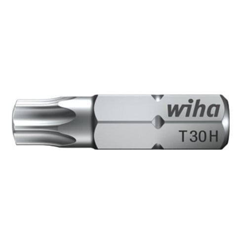 Wiha Set di bit standard 25mm TORX® Tamper Resistant (con foro) T10H 2pz. 1/4", in scatola