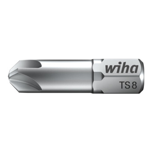 Wiha Set di bit ZOT 25mm con zona di torsione Torq-Set® 1/4" 32mm