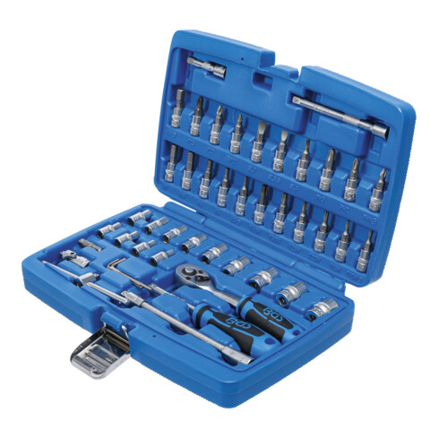 BGS Set di chiavi a bussola 2146, azionamento 6,3mm (1/4"), 46pz.