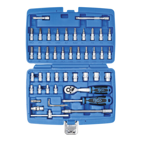 BGS Set di chiavi a bussola 2146, azionamento 6,3mm (1/4"), 46pz.