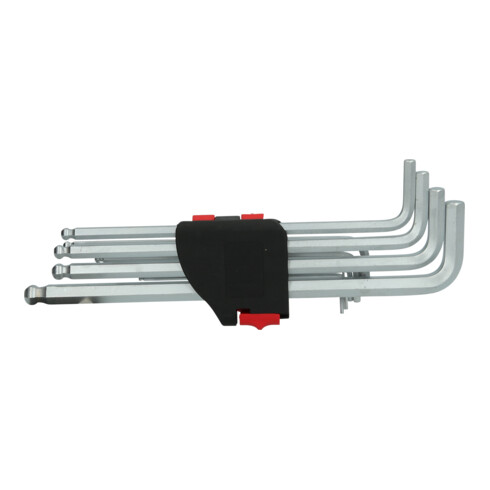 Set di chiavette maschio a esagono incassato con testa sferoidale KS Tools,XL,10 pz.