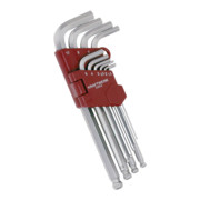 Kraftwerk Set di chiavi a brugola testa sferoidale 1,5-10 mm 10 pezzi