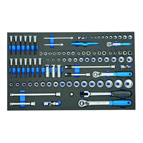 Gedore Set di chiavi a bussola 1/4"-3/8"-1/2" in modulo Check Tool 2005 CT4-U-20, 91pz.