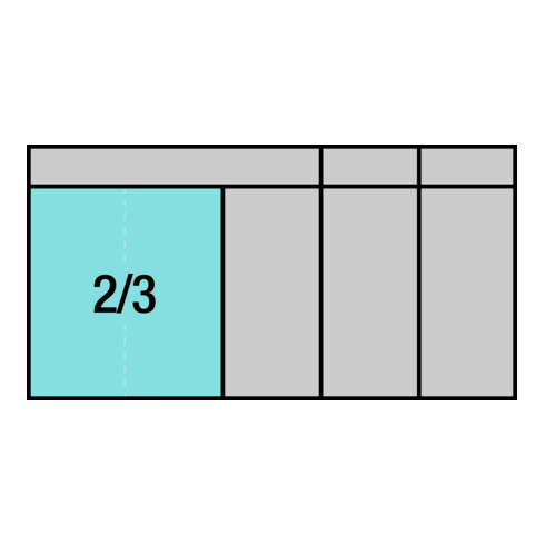 HAZET Set di chiavi a bussola / cacciavite 163-224/57 quadro cavo 12,5mm (1/2 pollice), quadro cavo 6,3mm (1/4 pollice), esagono pieno 6,3 (1/4 pollice) profilo Pozidriv PZ, profilo con intaglio a croce PH, esagonale