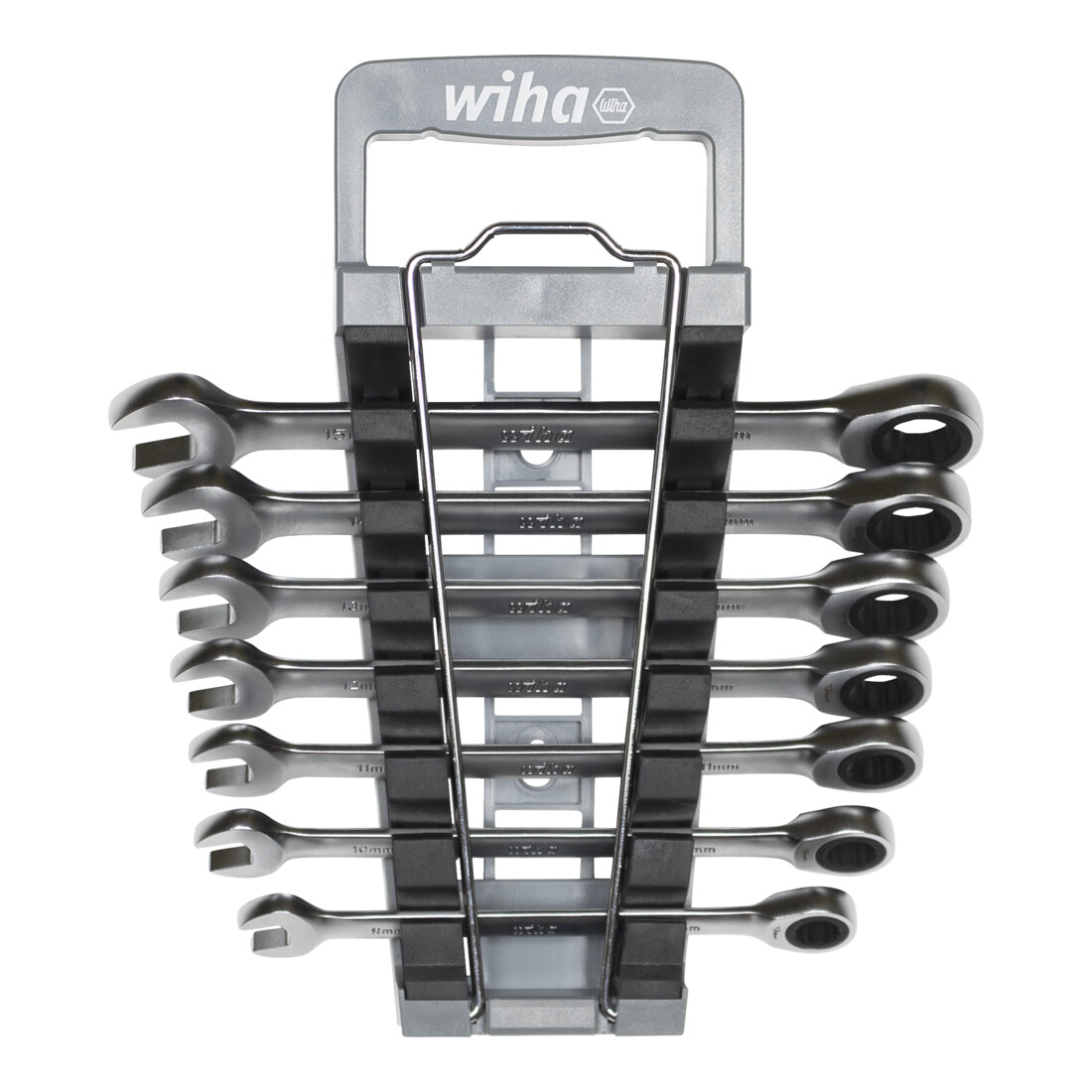 Wiha Set di chiavi a cricchetto 8pz. con supporto (44664)