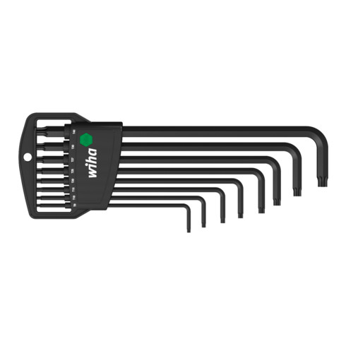 Wiha Set di chiavi maschio con supporto Classic TORX® 8pz., ossidato nero
