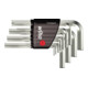 Wiha Set di chiavi maschio in supporto compatto esagonale 11pz. corto, nichelato lucido-1