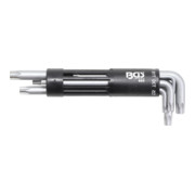 BGS Set di chiavi ad angolo, extra lunghe, con profilo a T (per Torx) con foro T10 - T50, 8pz.