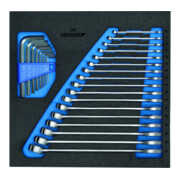 Gedore Set di chiavi combinate in modulo Check Tool 1500 CT2-7, 25pz.