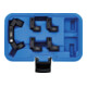 BGS Set di chiavi per tubi flessibile a 5 teste intercambiabili per 10mm (3/8"), apertura 11 - 17mm-1