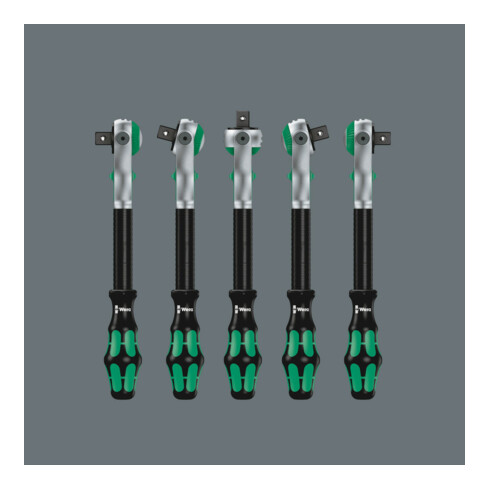 Wera Cricchetto in set Zyklop 8100 SC 4, attacco 1/2", in pollici