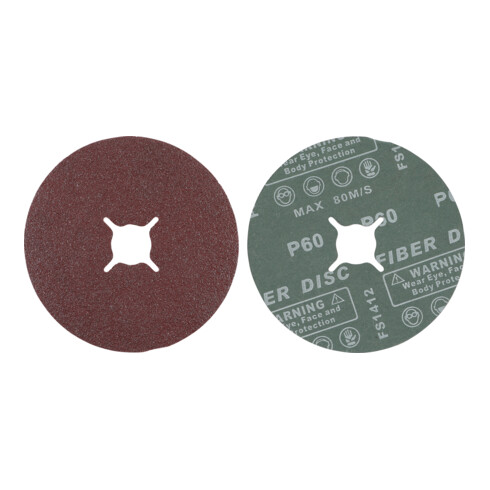 BGS Set di dischi per smerigliatura in fibra, 125mm