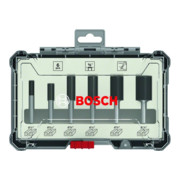 Bosch Set di frese per scanalature con gambo da 1/4", 6pz.