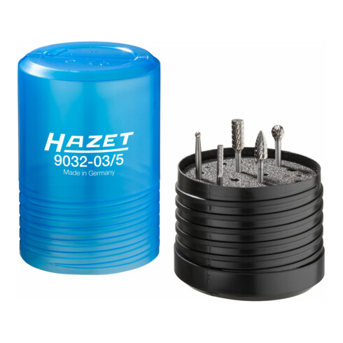 HAZET Set di frese rotative in metallo duro, 3mm, 5pz. 9032-03/5