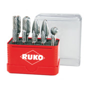 RUKO Set di frese in metallo duro in mini scatola