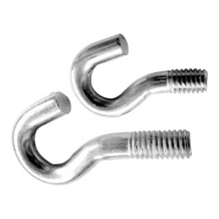 Set di ganci a vite con filettatura esterna, 10pz., filettatura: M6