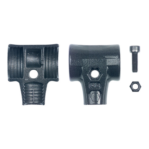 Wiha Set di gusci per martello con vite e controdado per martello Safety a faccia morbida 80mm