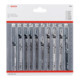 Bosch Set di lame per seghetti alternativi Clean Precision 10 pezzi-1