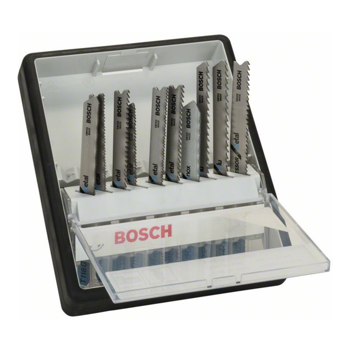 Bosch Set di lame per seghetti alternativi Robust Line Metal Expert attacco a T 10 pezzi