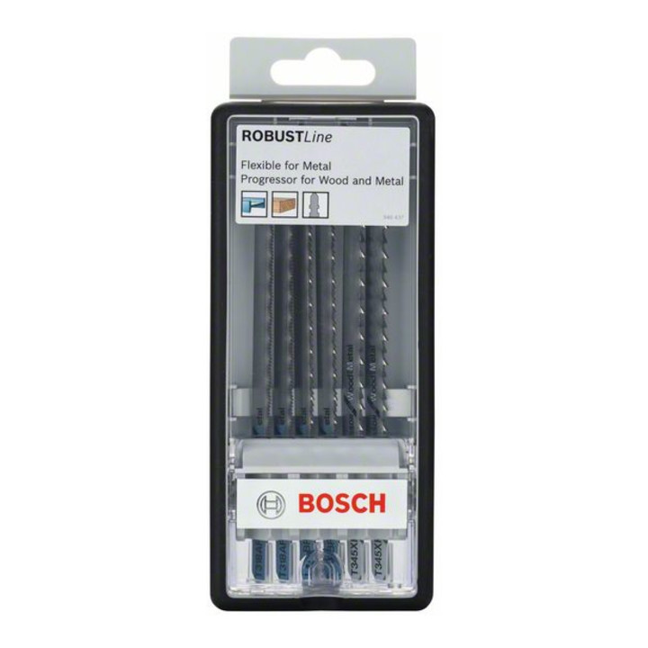 Bosch Set lame per seghetto alternativo Robust Line M,etal Profile, Albero a T, 6pz.