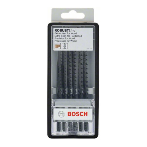 Bosch Set lame per seghetto alternativo Robust Line Wood Expert, 6pz.