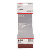 Bosch Set di nastri abrasivi X440 Best for Wood and Paint, 3pz. 100x560mm, 60,80,100-3