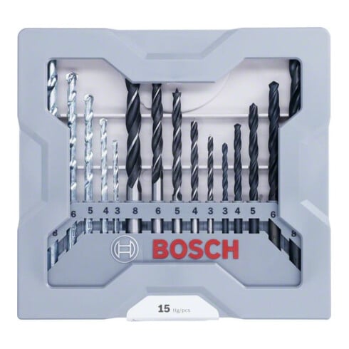 Bosch Set di punte trapano, misto, 3-8mm, 3-8mm, 3-8mm