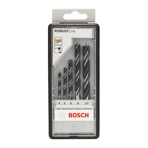 Bosch Punte elicoidali per legno Robust Line 5pz. 4 - 10mm