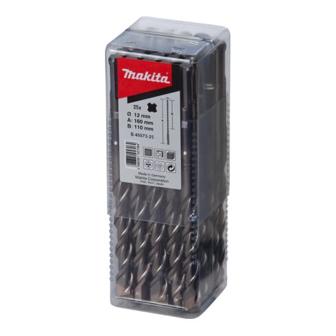 Makita Punte per trapano SDS-V-PLUS 6x210 25pz. B-47341-25