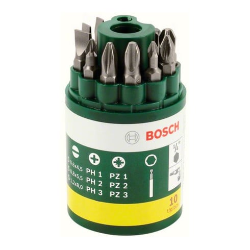 Bosch Set di bit per cacciavite, 10pz., incluso SL