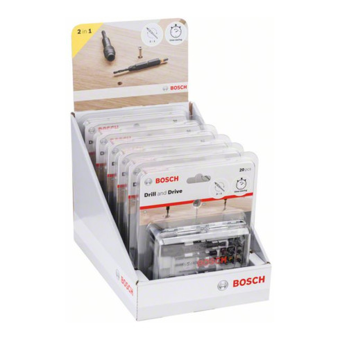 Bosch Set di bit per cacciavite Drill&Drive 20pz.