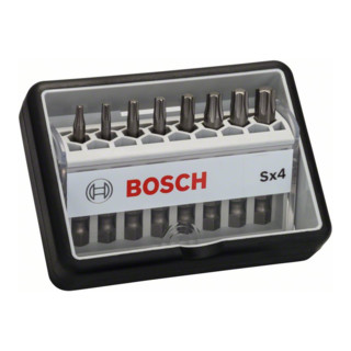 Bosch Set di bit per cacciavite Robust Line Sx, extra duri, 8pz. 49mm Torx