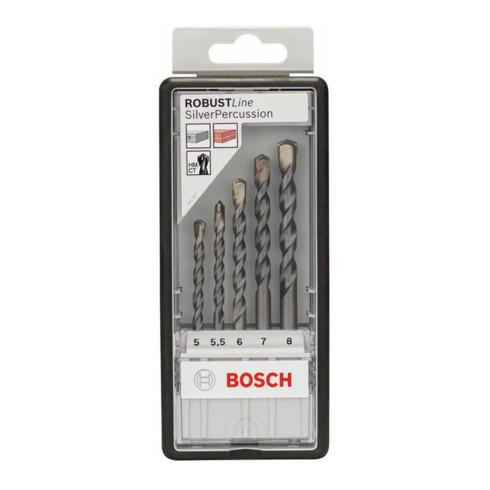 Bosch Punte trapano CYL-3 Silver Percussion per calcestruzzo, 5pz. 5 - 8mm