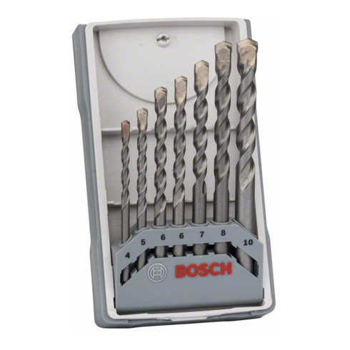 Bosch Set di punte per calcestruzzo CYL-3 Silver Percussion 7 pezzi 4, 5 6, 6 7, 8 10 mm