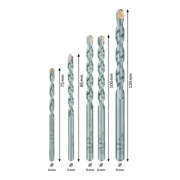 Bosch Set punte trapano Professional per calcestruzzo, 5pz.-4