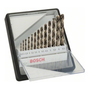 Bosch Set di punte per trapano Robust Line HSS-Co DIN 135, per metallo, 135°, 13pz. 1,5 - 6,5