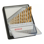 Bosch Set di punte per trapano Robust Line HSS-TiN 135°, per metallo, 13pz. 1,5 - 6,5mm