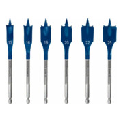 Set di frese piatte Bosch EXPERT SelfCut Speed 13/16/19/20/22/25mm 6pz., per avvitatore e trapano a percussione
