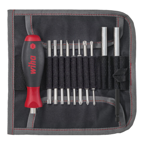 Wiha Set di punte 20pz. incl. sacchetto per arrotolare (44576)