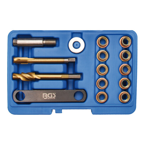 BGS Set di riparazione per filettatura freni per VAG M12x1,5mm, 15pz.