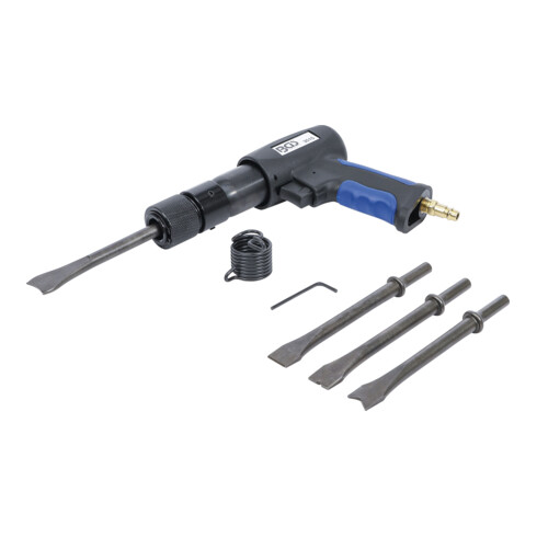 BGS Set di scalpelli ad aria compressa per scalpelli tondi da 10mm, 7pz.