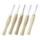 Proxxon Set di scalpelli per tornitura HSS, 5pz. in cassetta di legno-1