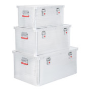 Set di scatole in alluminio STIER 50 l + 85 l + 135 l