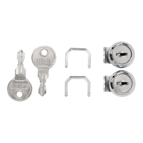 STIER Set di serrature a cilindro per scatole in alluminio