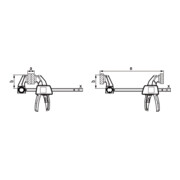 Bessey Set di morsetti a una mano EZM-EZL-Set-2