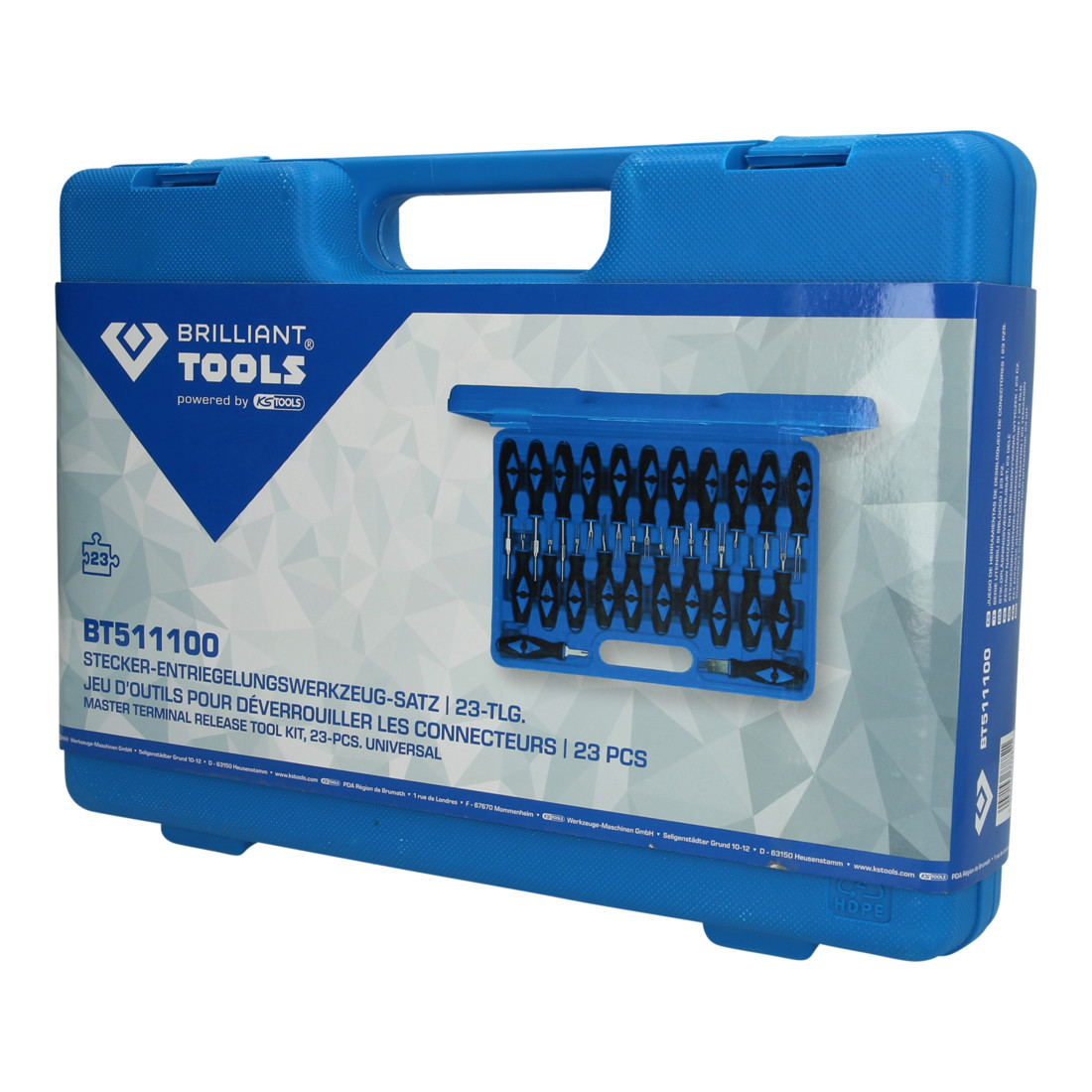 Set di utensili di sblocco di spine Brilliant Tools, 23 pz